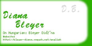 diana bleyer business card